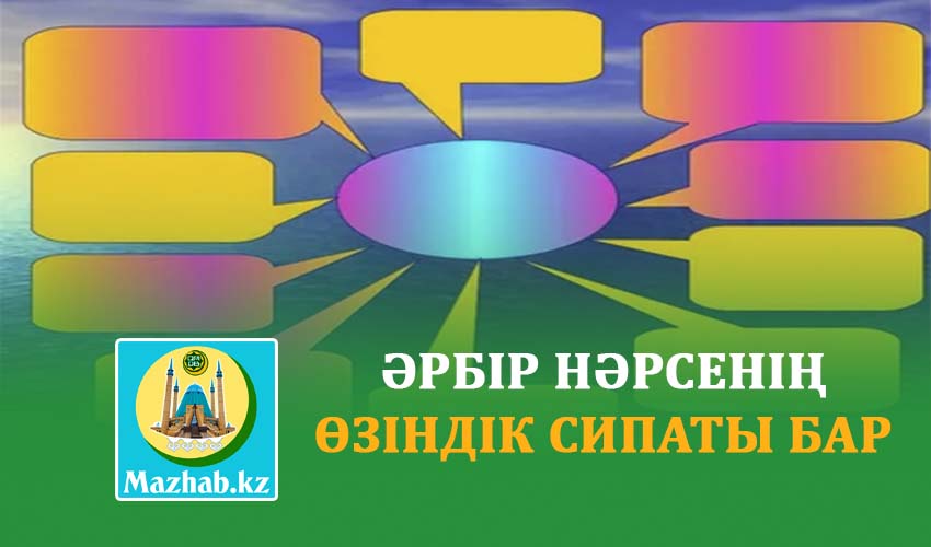 ӘРБІР НӘРСЕНІҢ ӨЗІНДІК СИПАТЫ БАР