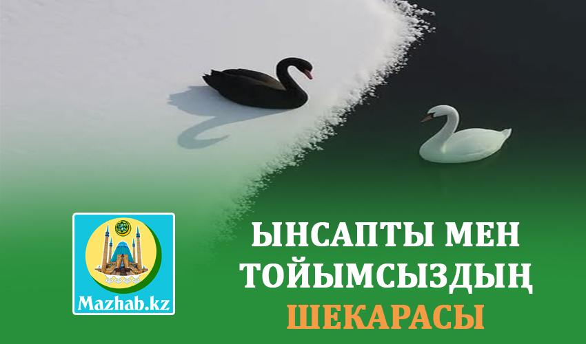 ЫНСАПТЫ МЕН ТОЙЫМСЫЗДЫҢ ШЕКАРАСЫ