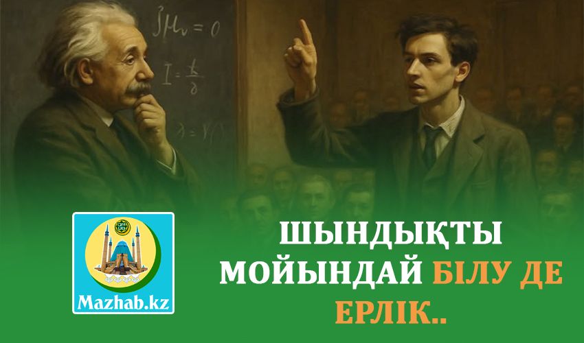 ШЫНДЫҚТЫ МОЙЫНДАЙ БІЛУ ДЕ ЕРЛІК..