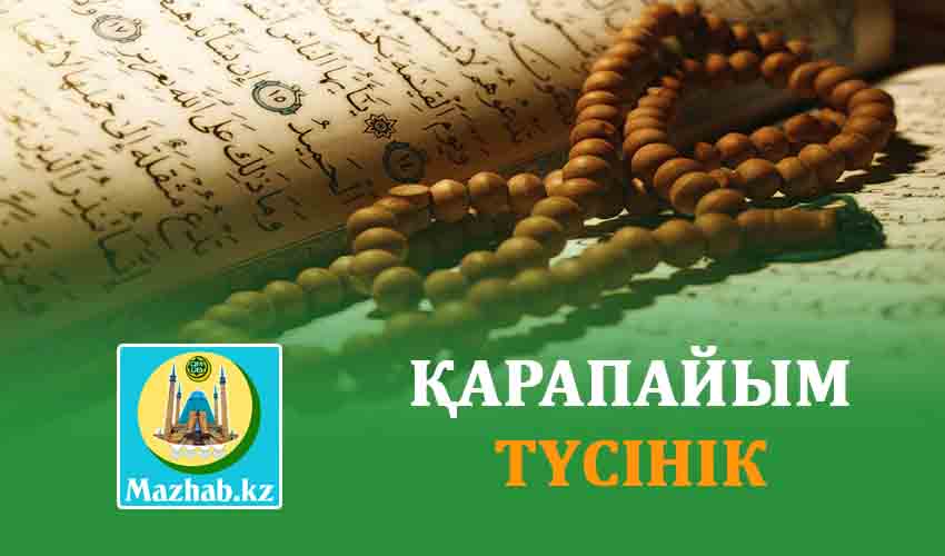 ҚАРАПАЙЫМ ТҮСІНІК