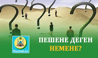 ПЕШЕНЕ ДЕГЕН НЕМЕНЕ?