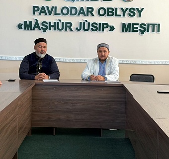  ОБЛЫС БАС ИМАМЫ ЖҰМАНАЗАР ӨСЕРХАНҰЛЫ  «МӘШҺҮР ЖҮСІП» МЕШІТІ ҰЖЫМЫМЕН ТАНЫСТЫ
